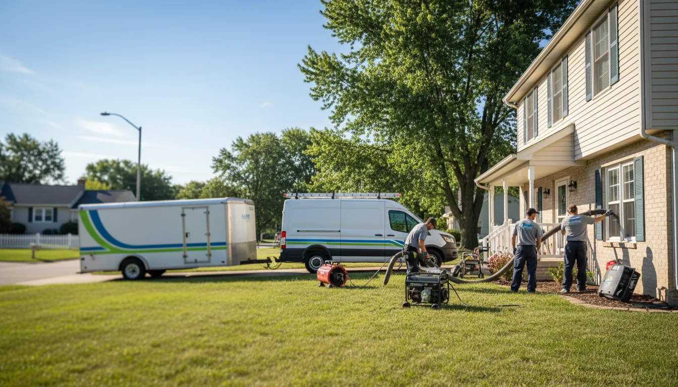 Flooded Basement Restoration And Cleanup With Repair in Union Hill, IL near me